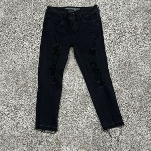 Jegging Crop Black AE pants